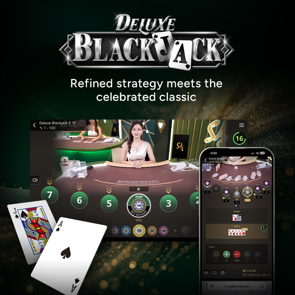 Subukan ang bagong Deluxe Blackjack ngayon!